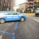 La polizia stradale al lavoro