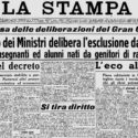 La Stampa 1938 - leggi razziali - studenti e studiosi