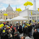 Allevatori e animali in piazza San Pietro