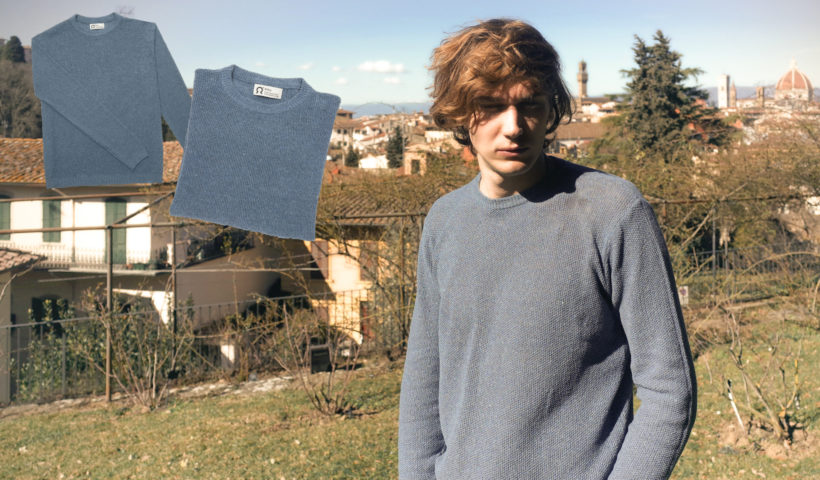 Rifò jeans e maglioncini di denim rigenerato