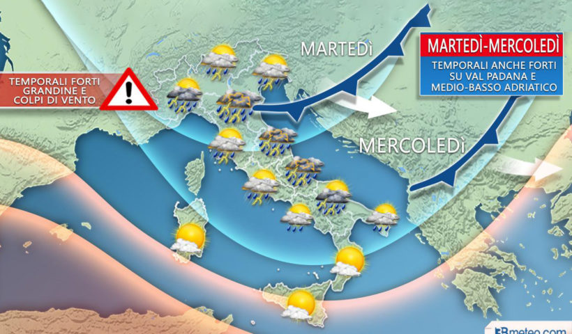 Meteo la situazione sul Mediterraneo