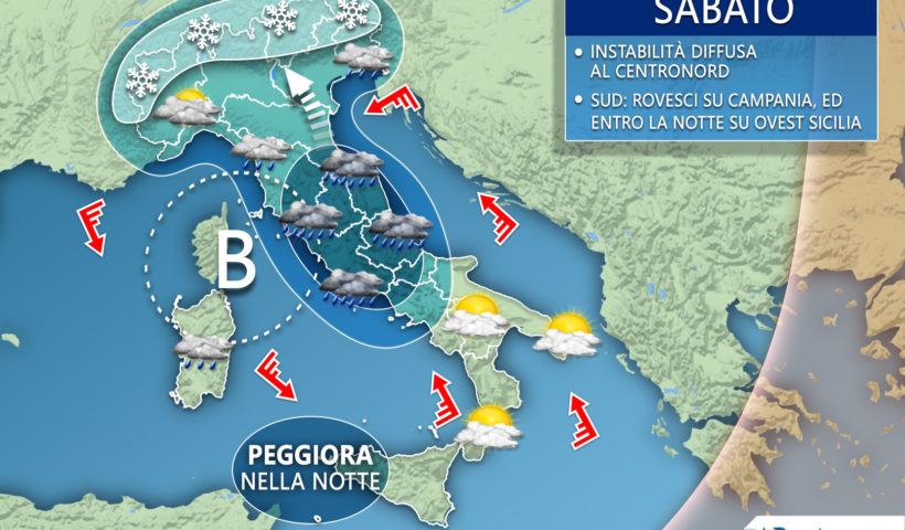 Meteo sabato