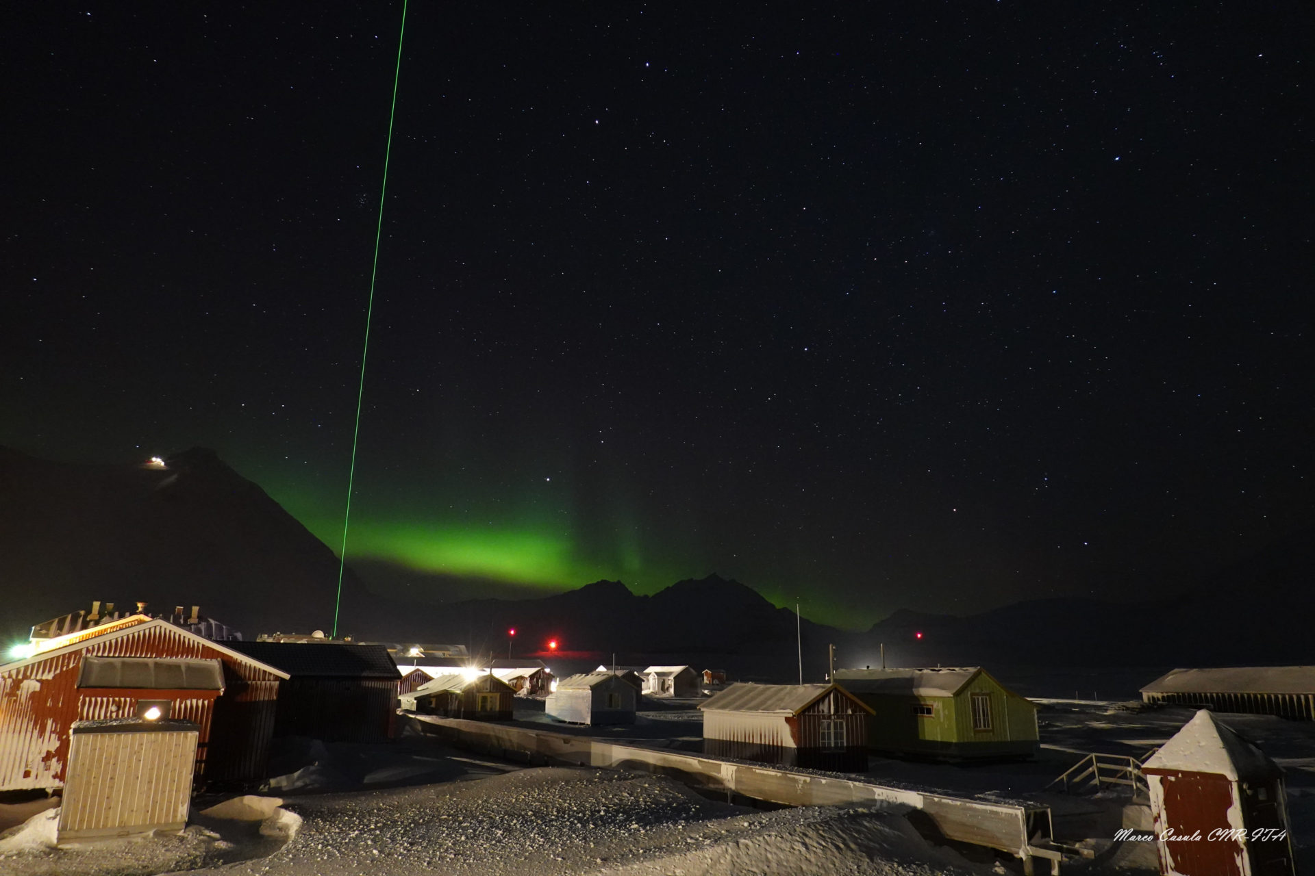 L'aurora boreale da Ny Alesund