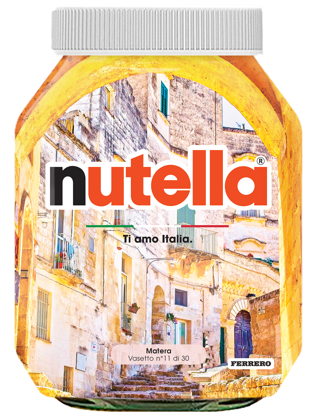 Basilicata - Matera - i vasetti di nutella dedicati all'italia