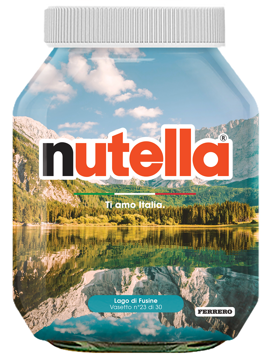 Friuli Venezia Giulia - Lago di Fusine - i vasetti di nutella dedicati all'italia