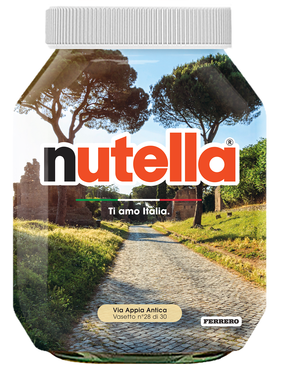 Lazio - Via Appia Antica - i vasetti di nutella dedicati all'italia