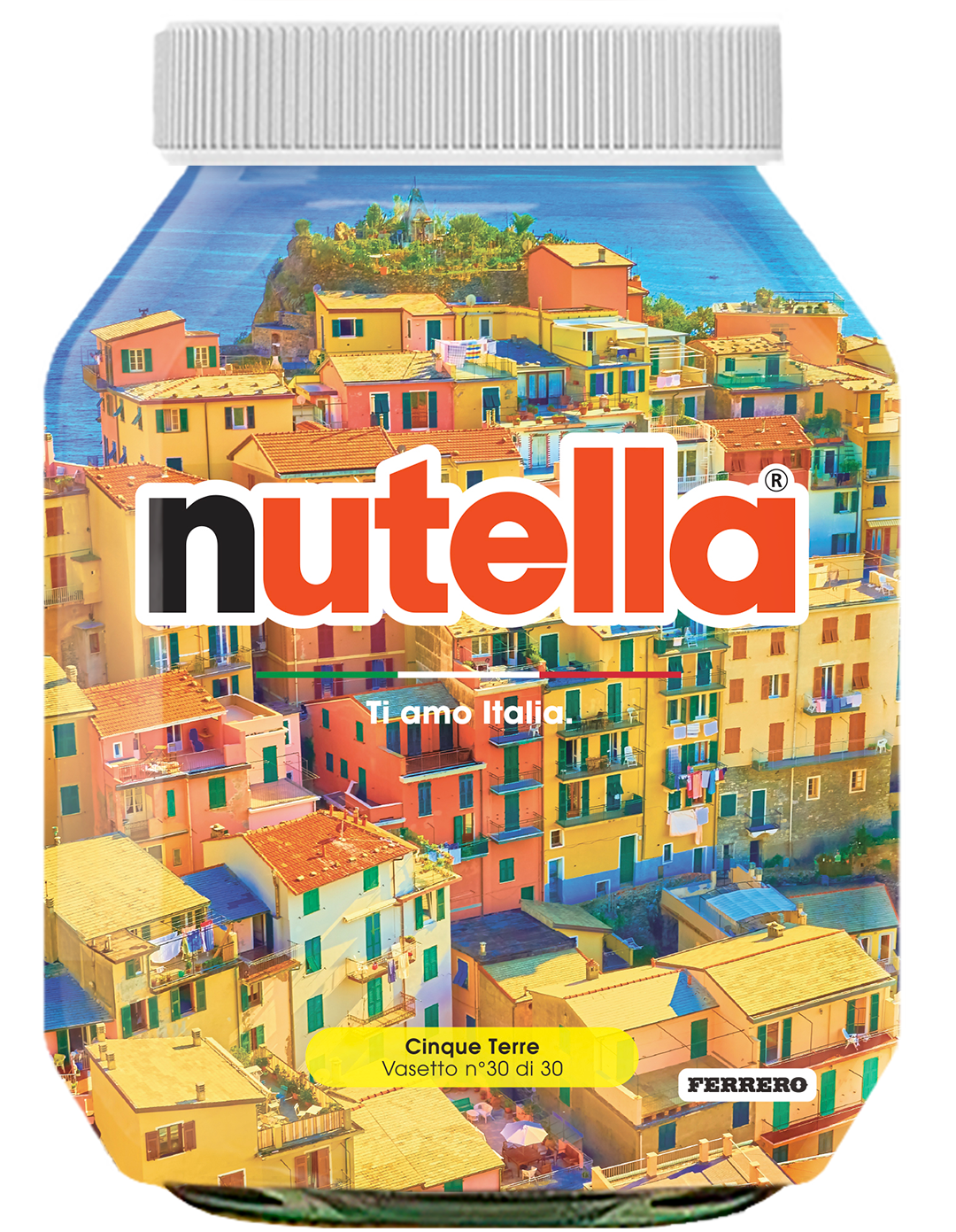 Liguria - Cinque Terre - i vasetti di nutella dedicati all'italia