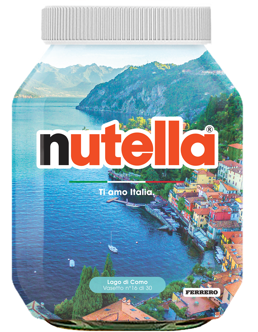 Lombardia - Lago di Como - i vasetti di nutella dedicati all'italia