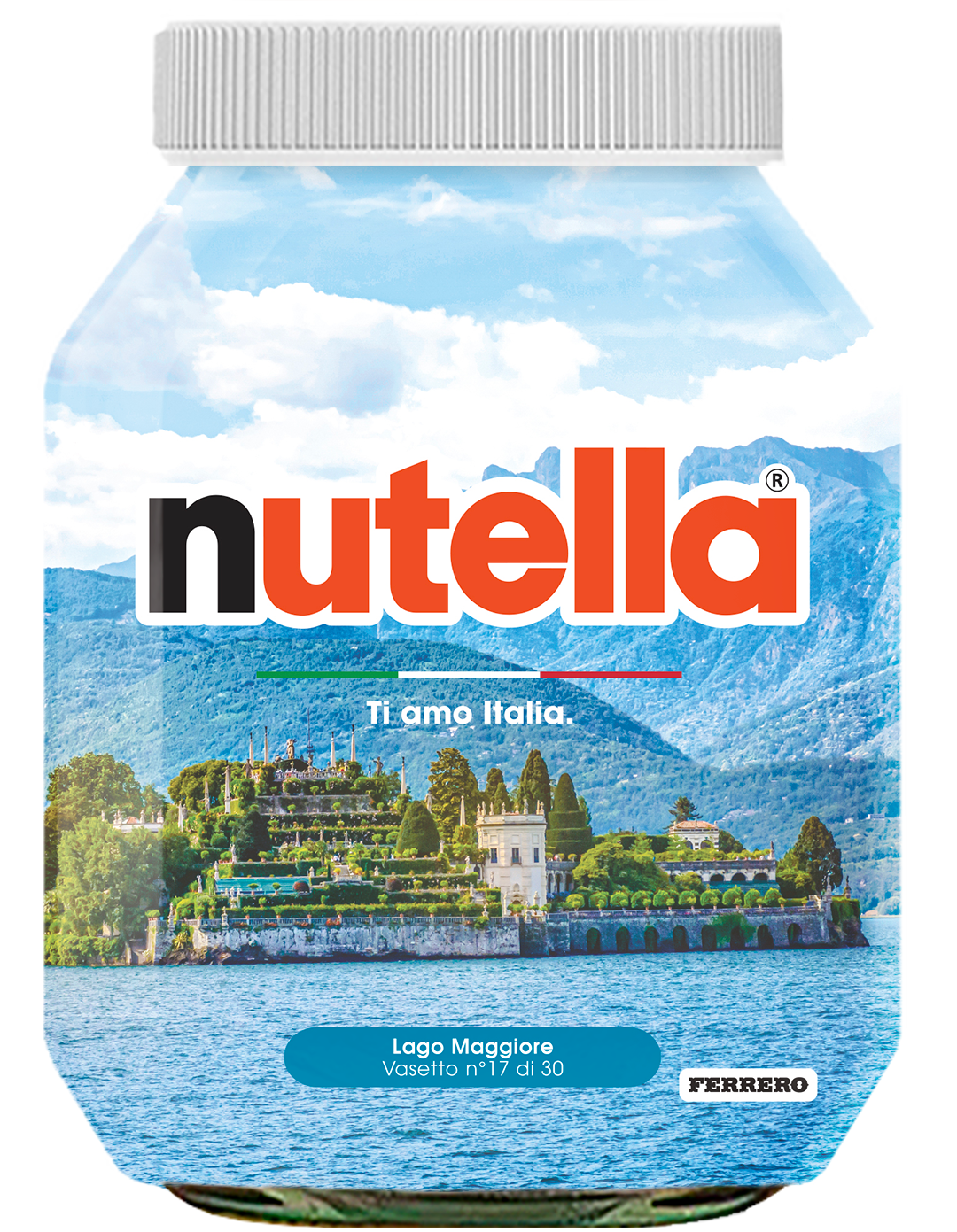 Piemonte - Lago Maggiore - i vasetti di nutella dedicati all'italia