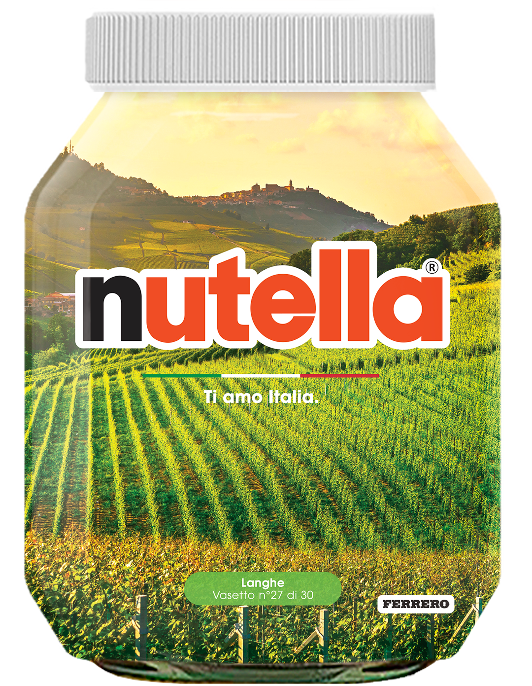 Piemonte - Langhe - i vasetti di nutella dedicati all'italia