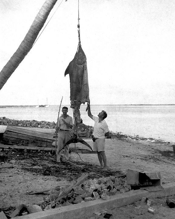 576px ernest hemingway and henry strater bahamas 1935