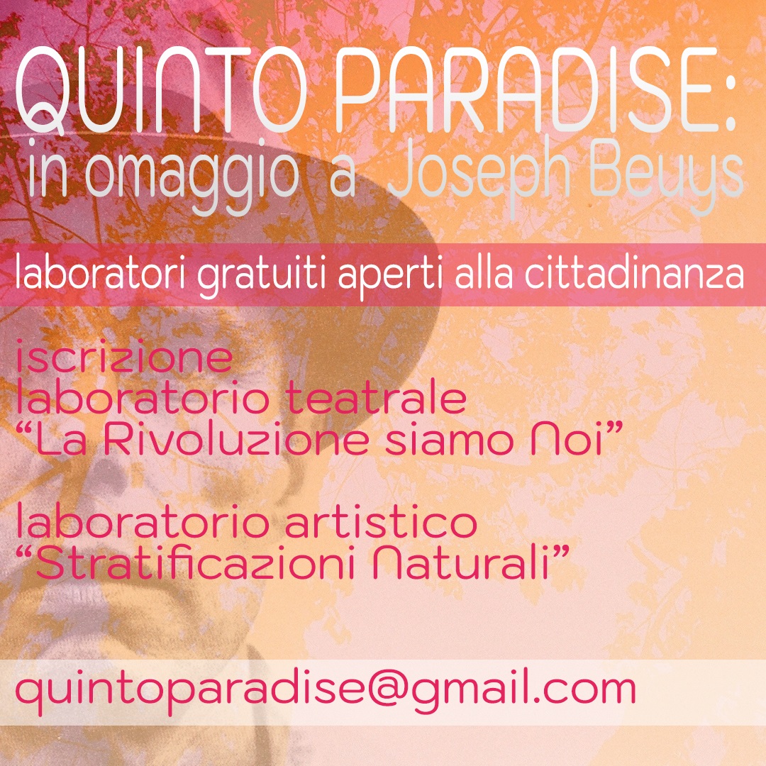 iscrizioni laboratori quinto paradise