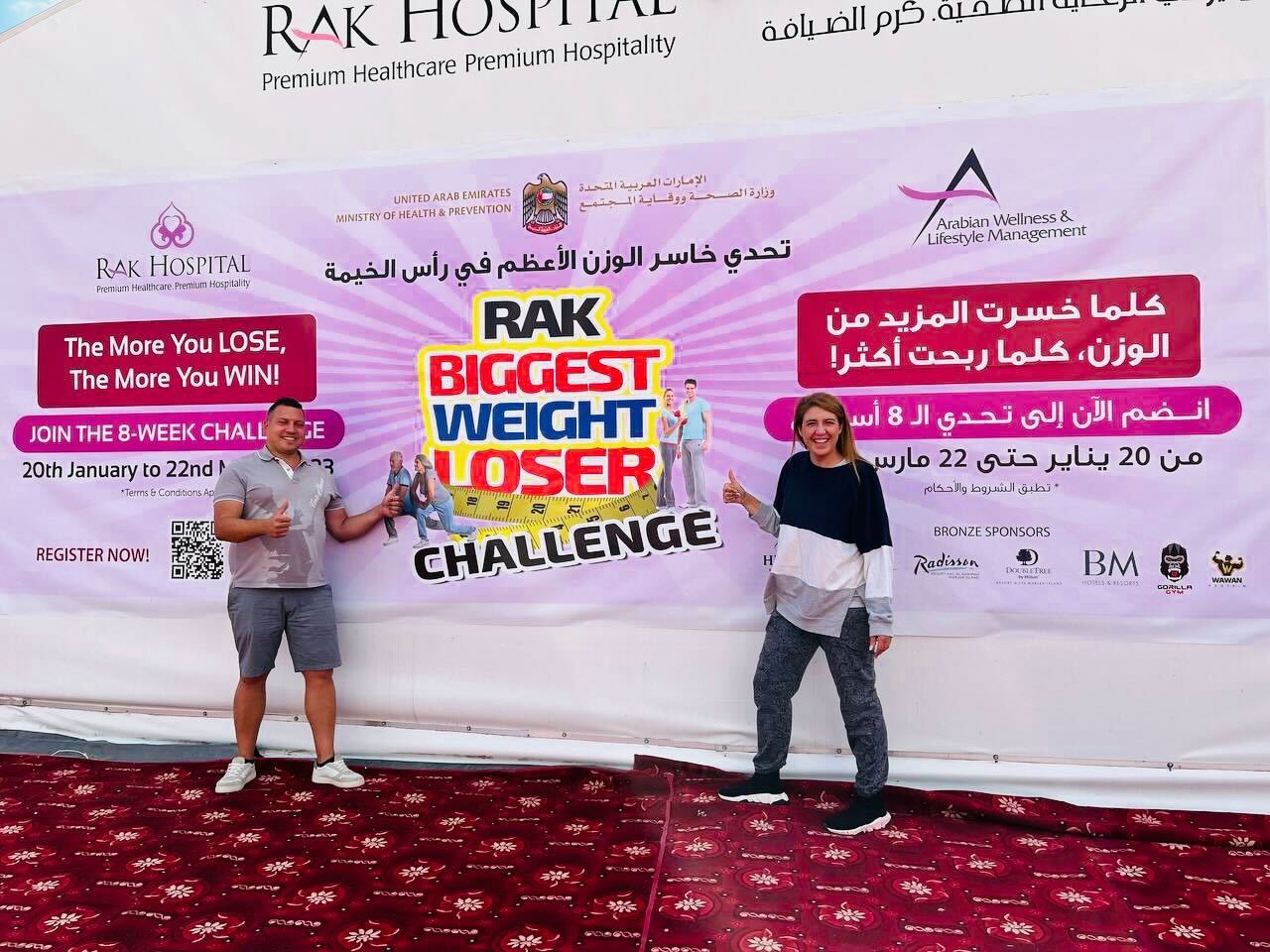 monica perna e francesco iannello alla rak biggest weight loser challenge