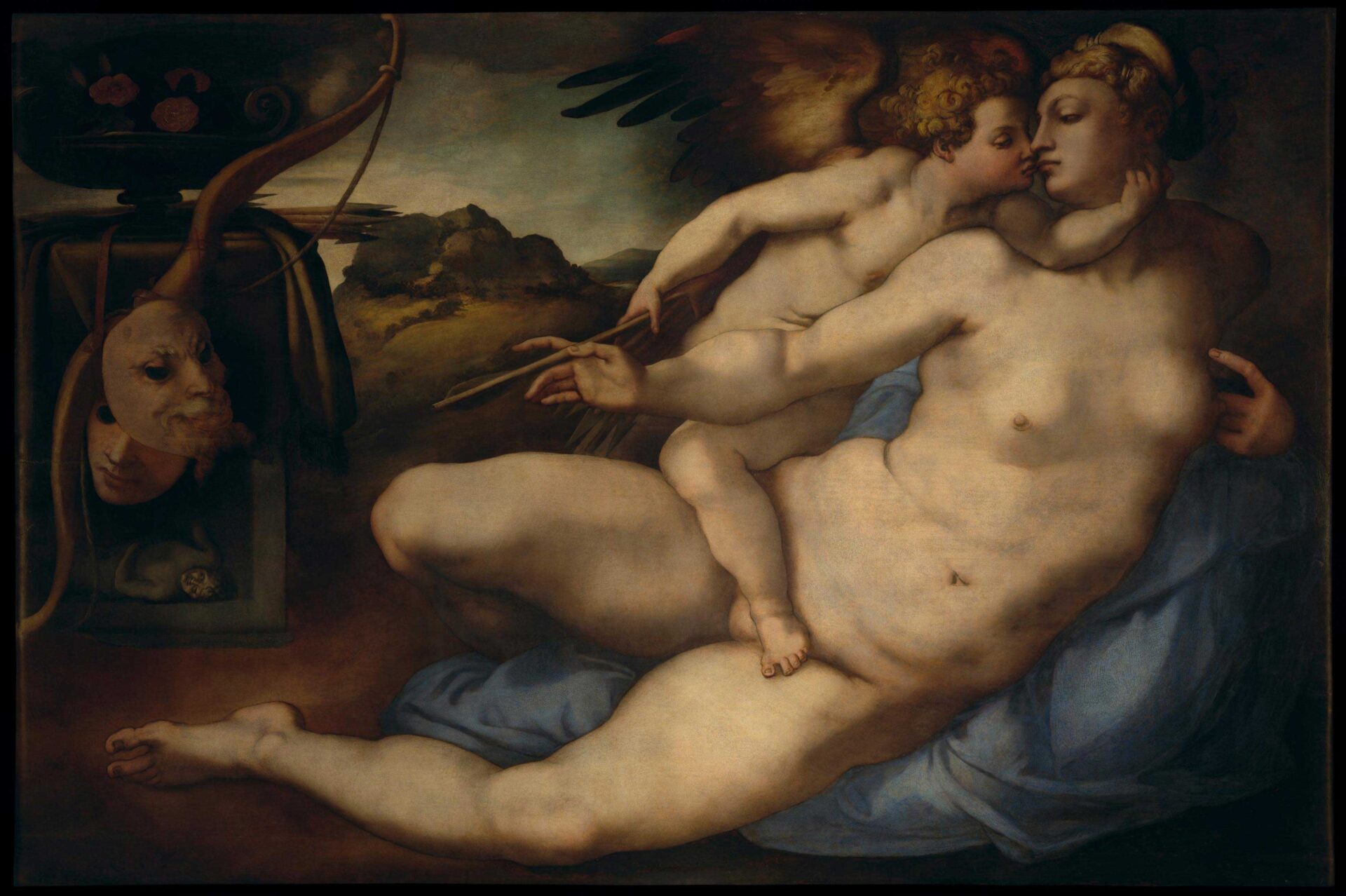 galleria dellaccademia di firenze jacopo carucci detto pontormo venere e cupido 1533 olio su tavola 3507x2335 inv. 1890 n. 1570